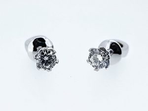 Auskarai Nr.103 (is balto, geltono arba raudono aukso, su briliantais)