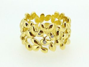 Ziedas Nr.118 (is geltono, balto arba raudono aukso)