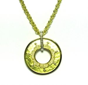 Kolje Nr.12 (is geltono, raudono arba balto aukso, puosta brangakmeniais)