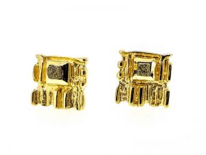 Auskarai Nr.120 (is aukso, puosti neslifuotais deimantais)
