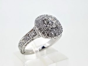 Ziedas Nr.193 (is balto arba kitos spalvos aukso, su briliantais)