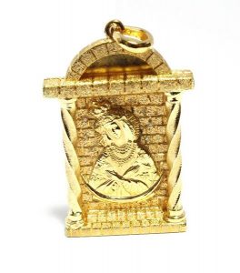 Pakabukas Nr.29 (su Sv.Marija, is geltono aukso, su briliantais)