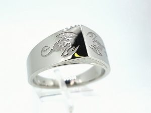 Vyriskas ziedas Nr.51 (is balto, geltono arba raudono aukso)