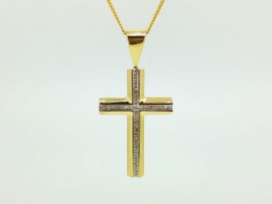 Pakabukas Nr.58 (kryzelis is geltono ir balto aukso)