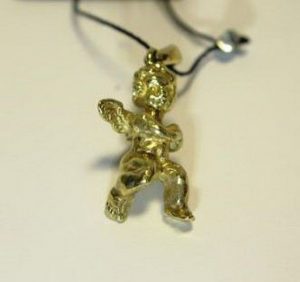 Pakabukas Nr.5 (angeliukas,is geltono, raudono arba balto aukso)