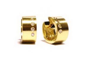 Auskarai Nr.65 (is geltono, balto arba raudono aukso, su briliantais)