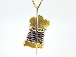 Pakabukas Nr.75 ( is dvieju spalvu aukso )