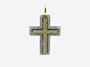 Religinis dirbinys Nr.7 ( kryzelis, is aukso, su briliantais)
