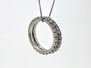 Pakabukas Nr.81 ( is aukso, puostas cirkonais )