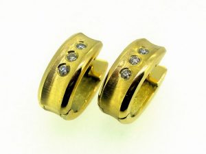 Auskarai Nr.86 (is geltono arba kitos spalvos aukso, su briliantais)