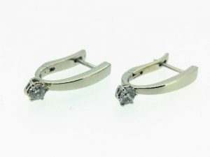 Auskarai Nr.89 (is balto, geltono arba raudono aukso, su briiantais)