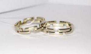 Vestuviniai ziedai Nr.104 (is platinos arba balto aukso)