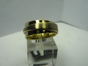 Vestuviniai ziedai Nr.14 (platus vestuviniai ziedai, is geltono ir balto aukso)