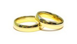 Vestuviniai ziedai Nr.153 (klasikiniai, is dvieju spalvu aukso)