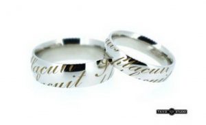 Vestuviniai ziedai Nr.171 (is balto,geltono arba raudono aukso, su uzrasais)