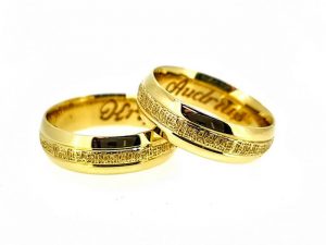 Vestuviniai ziedai Nr.282 (is geltono arba kitos spalvos aukso)