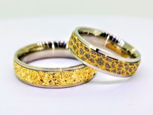 Vestuviniai ziedai Nr.316 ( is dvieju spalvu aukso )