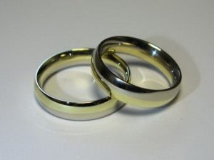 Vestuviniai ziedai Nr.49 (is dvieju spalvu aukso)