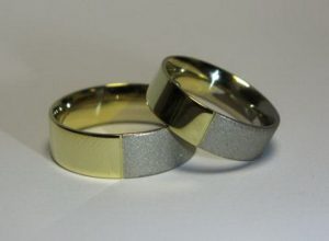 Vestuviniai ziedai Nr.51 (is dvieju spalvu aukso)